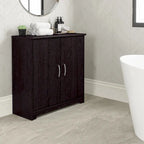 Cabot Small Bathroom Storage Cabinet with Doors by Bush Furniture