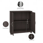 Cabot Small Bathroom Storage Cabinet with Doors by Bush Furniture