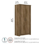 Cabot Tall Bathroom Storage Cabinet with Doors by Bush Furniture