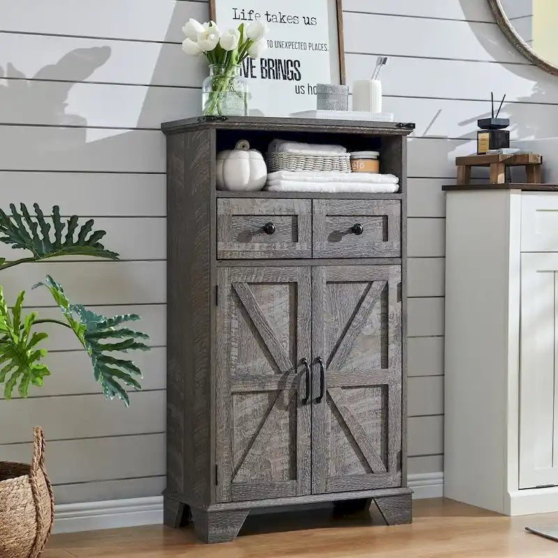 24  Farmhouse Bathroom Floor Cabinet, Wide Bathroom Storage Cabinet