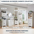 24  Farmhouse Bathroom Floor Cabinet, Wide Bathroom Storage Cabinet