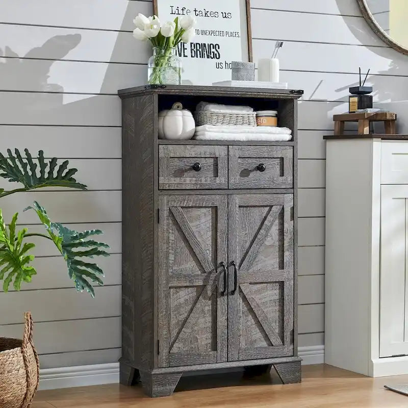 24  Farmhouse Bathroom Floor Cabinet, Wide Bathroom Storage Cabinet
