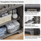 24  Farmhouse Bathroom Floor Cabinet, Wide Bathroom Storage Cabinet