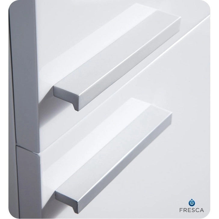 Fresca 27  Wall Mounted Bathroom Linen Cabinet with Two Storage Areas