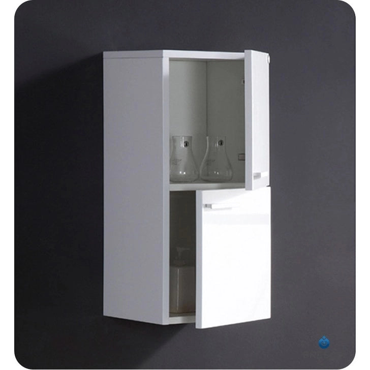 Fresca 27  Wall Mounted Bathroom Linen Cabinet with Two Storage Areas