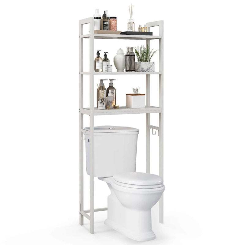 Costway Over-The-Toilet Storage Shelf Space Saving Metal Bathroom - See Details