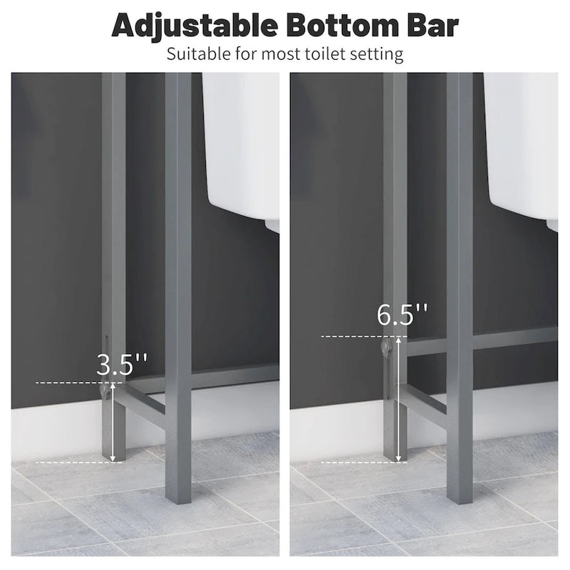 Costway Over-The-Toilet Storage Shelf Space Saving Metal Bathroom - See Details
