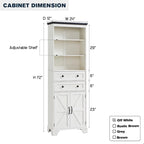 72  Tall Bathroom Storage Cabinet, Farmhouse Storage Cabinet - N/A