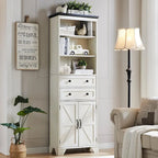 72  Tall Bathroom Storage Cabinet, Farmhouse Storage Cabinet - N/A