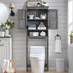 Farmhouse Over The Toilet Storage Cabinet, 67  Tall Bathroom Cabinet