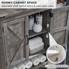 Farmhouse Over The Toilet Storage Cabinet, 67  Tall Bathroom Cabinet