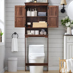 Farmhouse Over The Toilet Storage Cabinet, 67  Tall Bathroom Cabinet