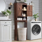 Farmhouse Over The Toilet Storage Cabinet, 67  Tall Bathroom Cabinet