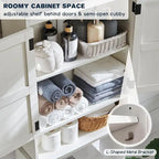 Farmhouse Over The Toilet Storage Cabinet, 67  Tall Bathroom Cabinet