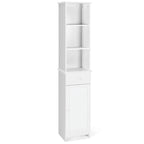 Costway Bathroom Tall Storage Cabinet Freestanding Linen Tower w/ Open - See Details