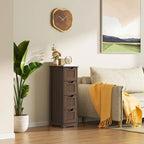 33  Kitchen Pantry Storage Cabinet , Freestanding Wooden Bathroom Storage Cabinet with 4 Drawers for Kitchen and Dining Room