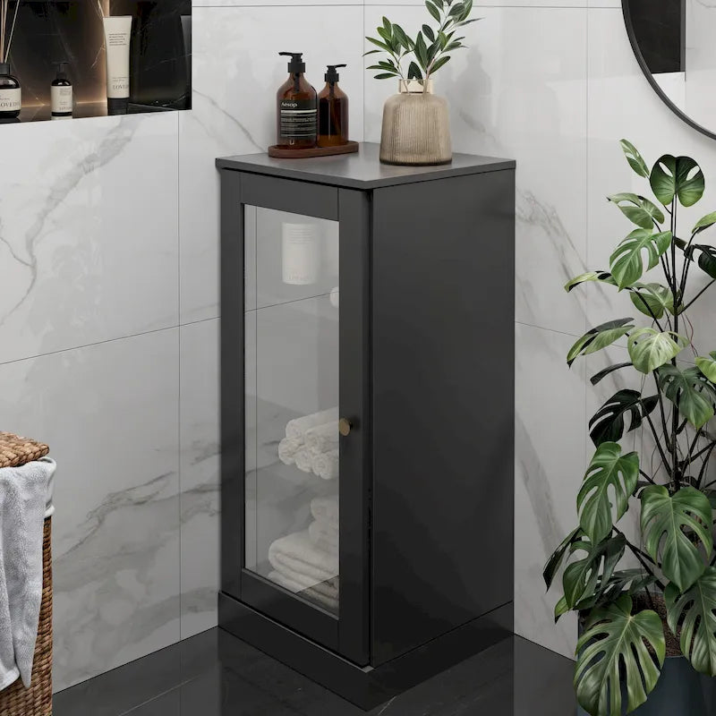 100% Solid Wood 16.5  Bathroom Cabinet with Optional Doors by Palace Imports