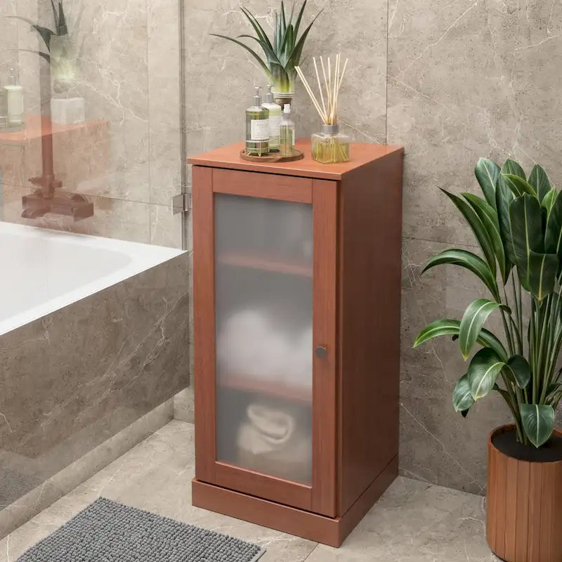 100% Solid Wood 16.5  Bathroom Cabinet with Optional Doors by Palace Imports