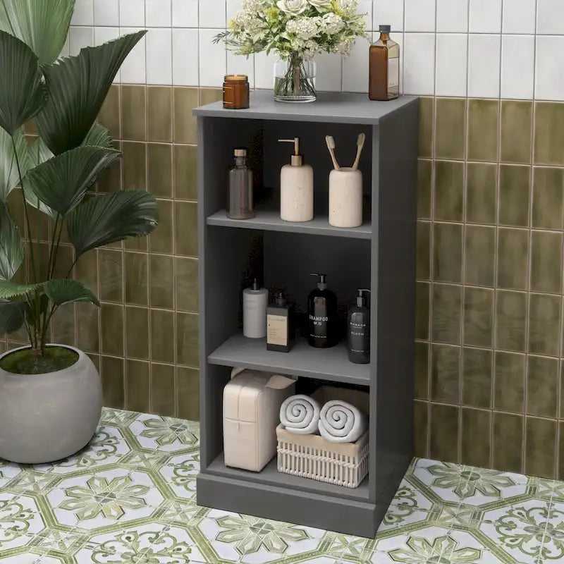 100% Solid Wood 16.5  Bathroom Cabinet with Optional Doors by Palace Imports