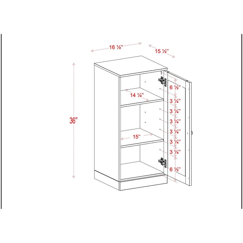 100% Solid Wood 16.5  Bathroom Cabinet with Optional Doors by Palace Imports