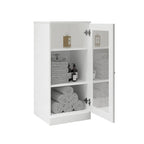 100% Solid Wood 16.5  Bathroom Cabinet with Optional Doors by Palace Imports
