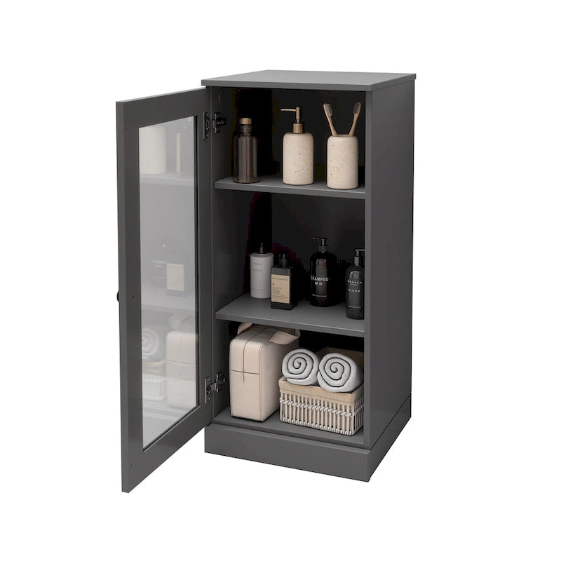 100% Solid Wood 16.5  Bathroom Cabinet with Optional Doors by Palace Imports