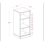 100% Solid Wood 16.5  Bathroom Cabinet with Optional Doors by Palace Imports
