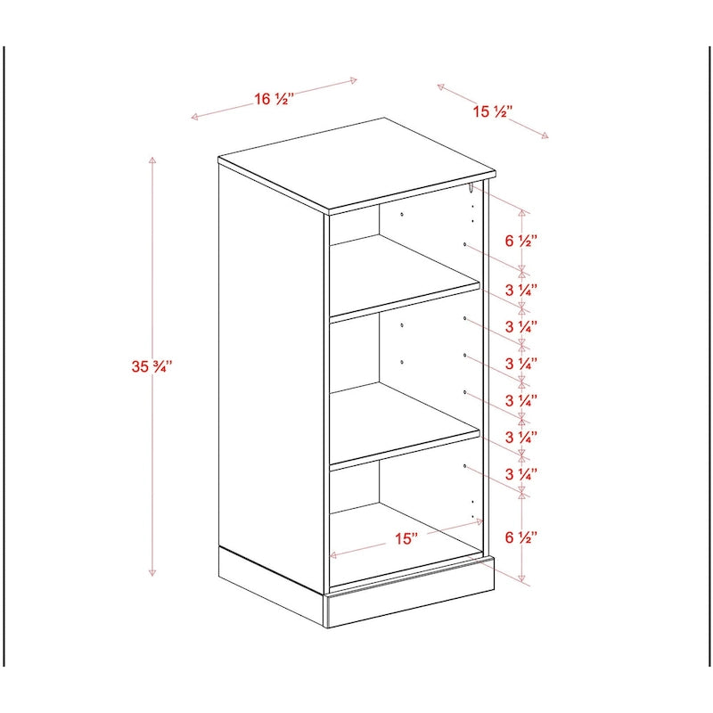 100% Solid Wood 16.5  Bathroom Cabinet with Optional Doors by Palace Imports