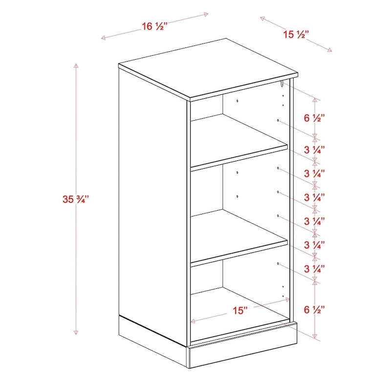 100% Solid Wood 16.5  Bathroom Cabinet with Optional Doors by Palace Imports