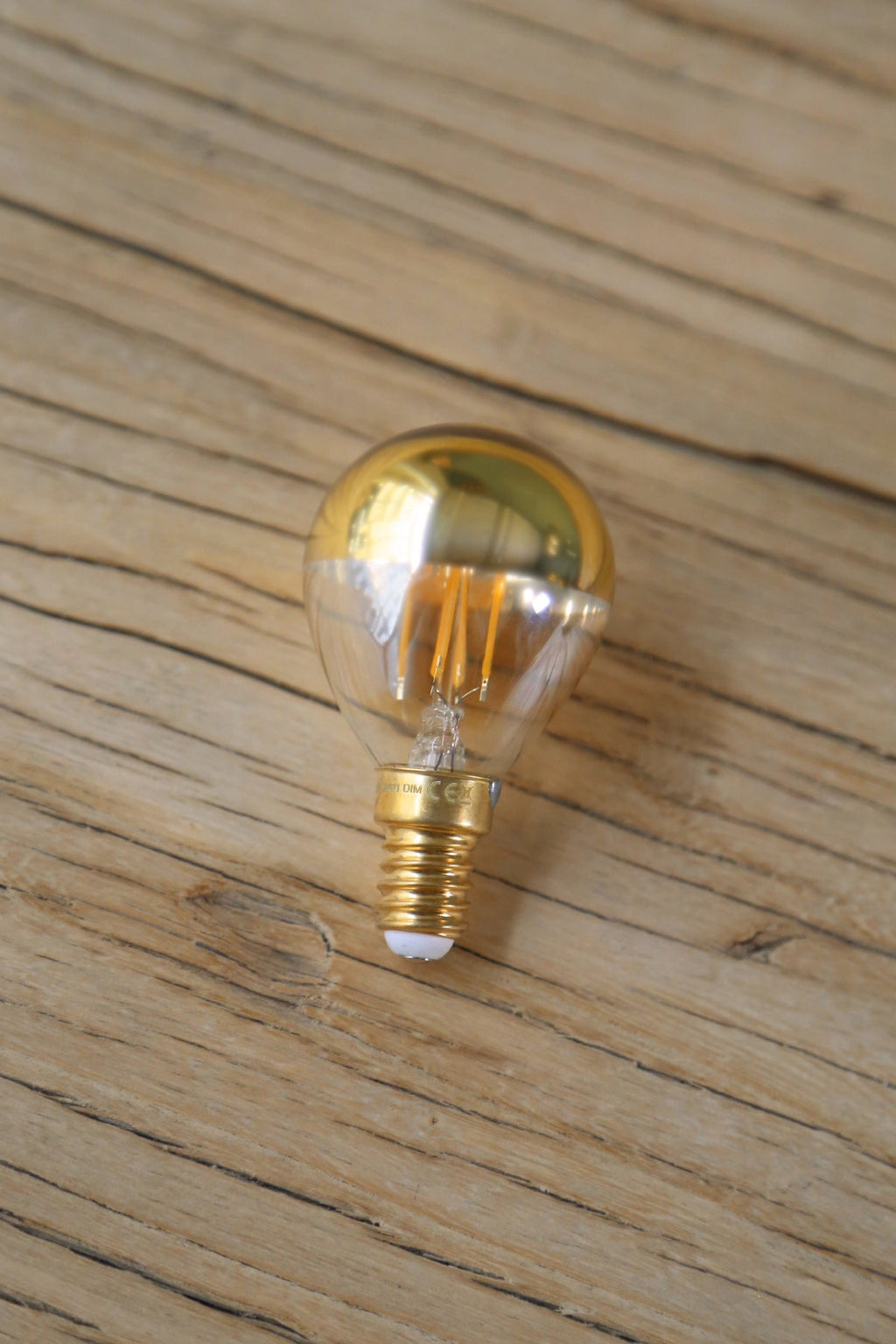 Golden Light Bulb
