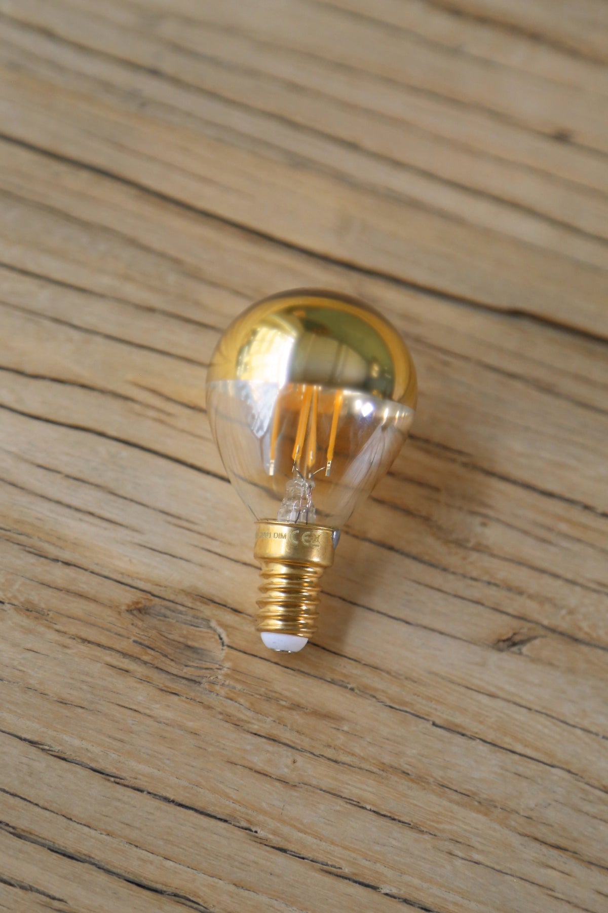 Golden Light Bulb