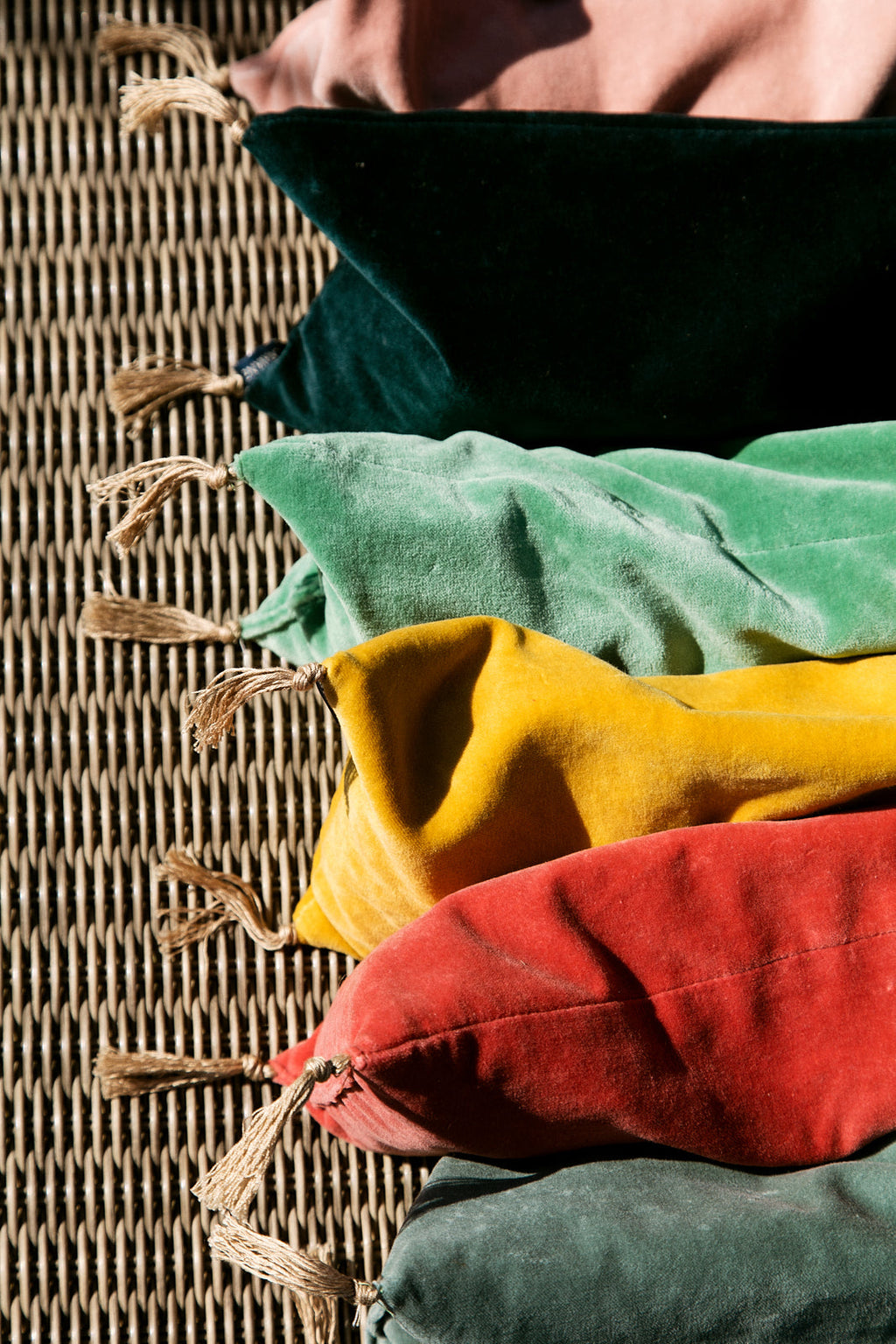 Washed velvet cherry pits