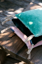 Washed velvet cherry pits