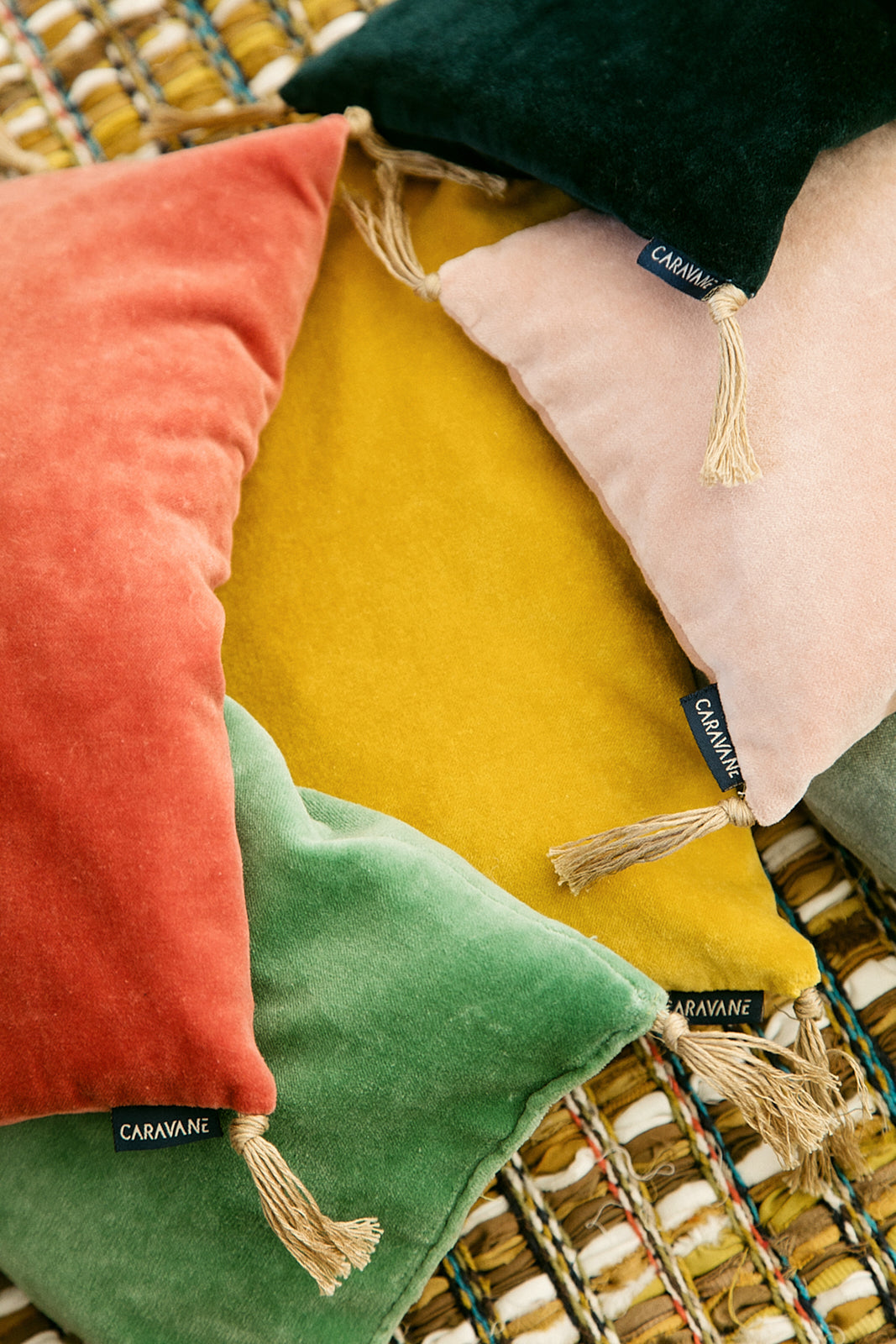 Washed velvet cherry pits