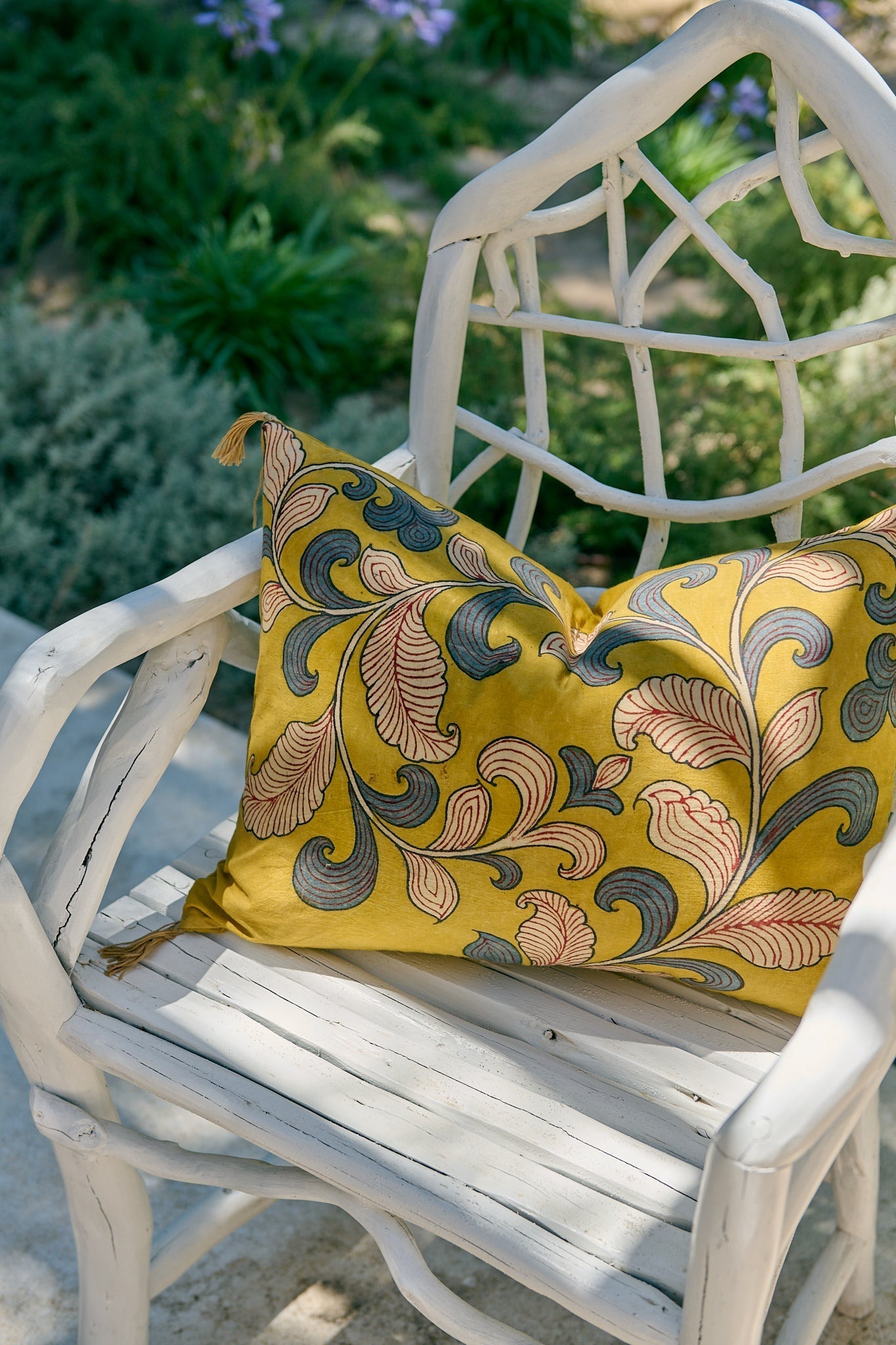 Kalamkari cushion cover