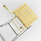 3-Piece Minimalist Patio Bistro Set of Foldable Round Table &amp; Chairs - 3-Piece-Patio-Bistro-Set