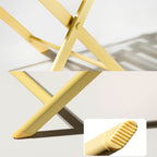 3-Piece Minimalist Patio Bistro Set of Foldable Round Table &amp; Chairs - 3-Piece-Patio-Bistro-Set