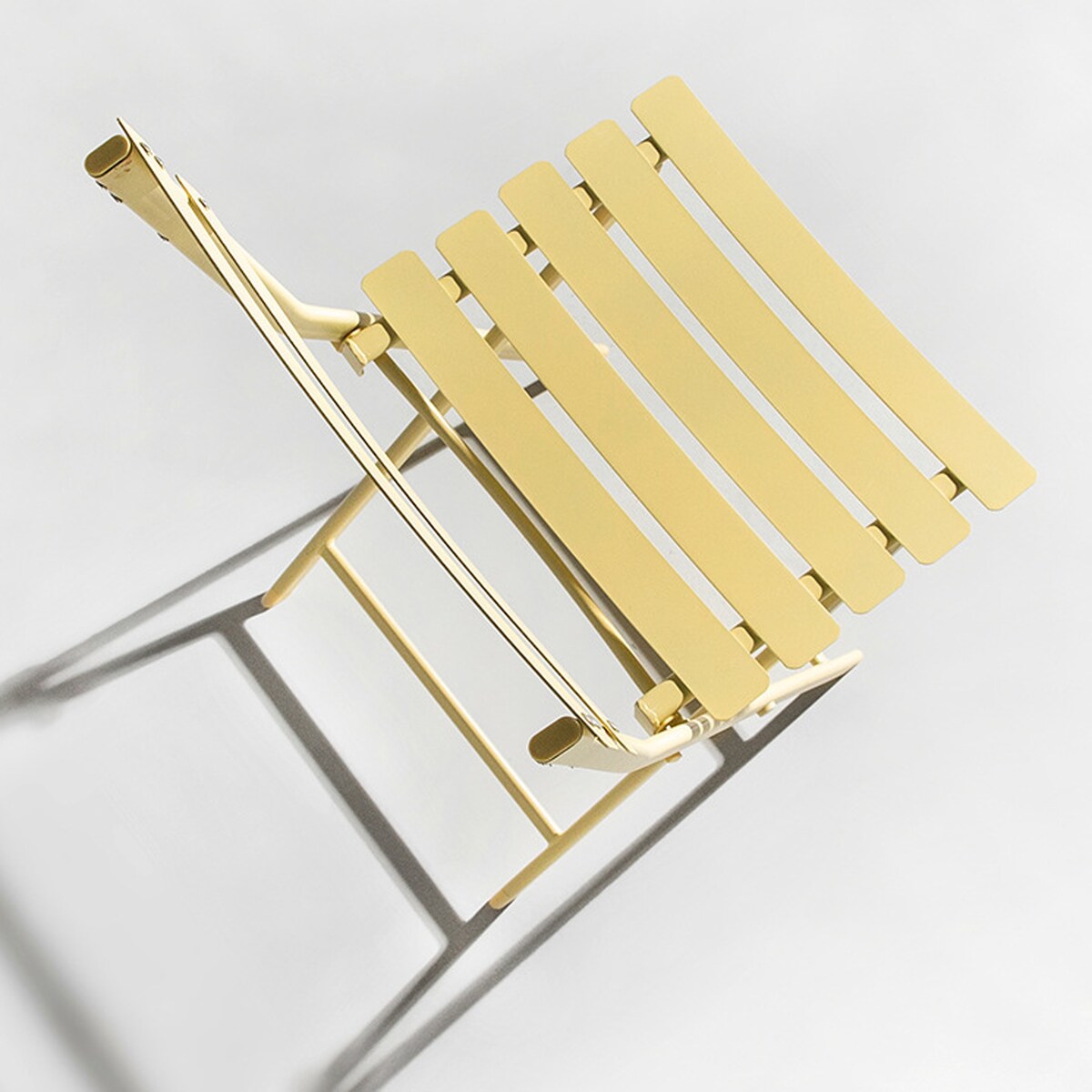 3 Piece Patio Minimalist Bistro Set Foldable Square Table &amp; Chairs - 3-Piece