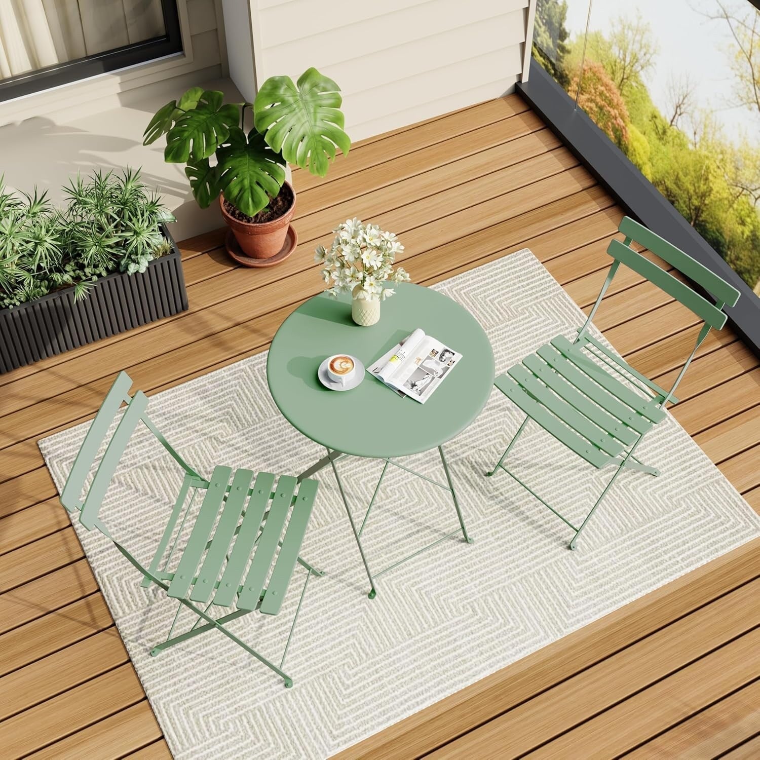 3 Piece Patio Bistro Sets