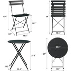 3 Piece Patio Bistro Sets