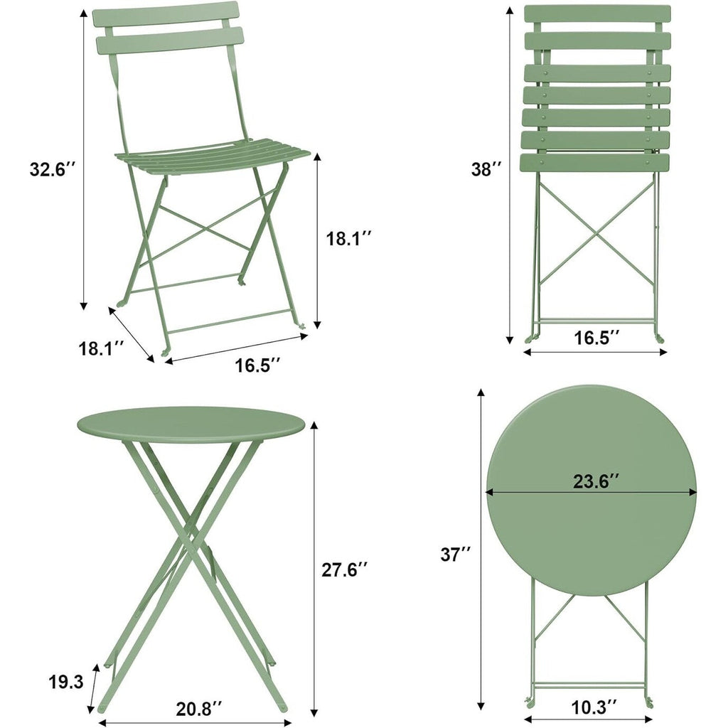 3 Piece Patio Bistro Sets