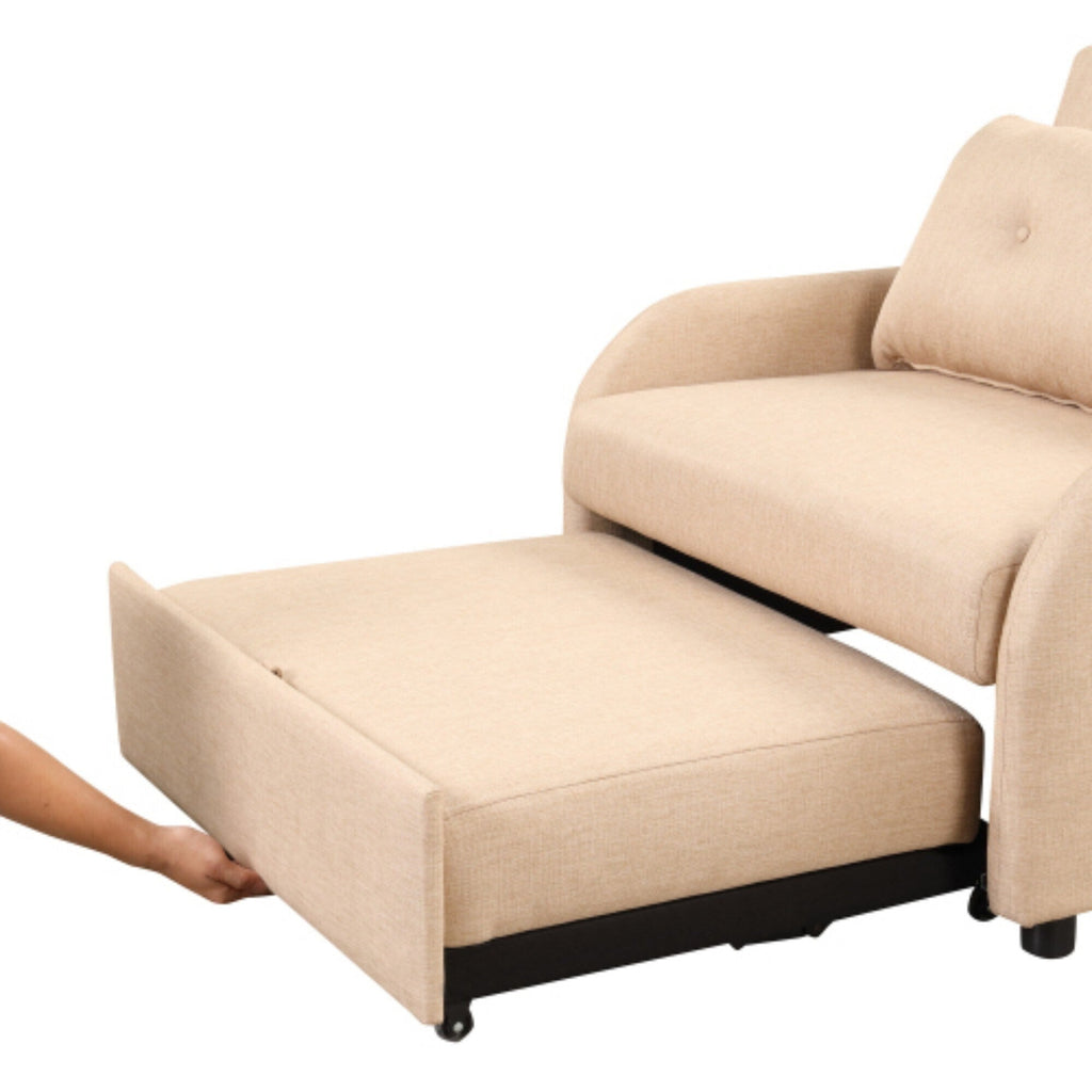 3-in-1 Pull-Out Sofa Sleeper with Collapsible Wing Table &amp; USB Ports by Harper&amp;Bright Designs