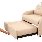 3-in-1 Pull-Out Sofa Sleeper with Collapsible Wing Table &amp; USB Ports by Harper&amp;Bright Designs