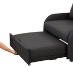 3-in-1 Pull-Out Sofa Sleeper with Collapsible Wing Table &amp; USB Ports by Harper&amp;Bright Designs