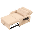 3-in-1 Pull-Out Sofa Sleeper with Collapsible Wing Table &amp; USB Ports by Harper&amp;Bright Designs