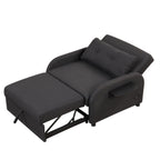 3-in-1 Pull-Out Sofa Sleeper with Collapsible Wing Table &amp; USB Ports by Harper&amp;Bright Designs