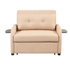 3-in-1 Pull-Out Sofa Sleeper with Collapsible Wing Table &amp; USB Ports by Harper&amp;Bright Designs