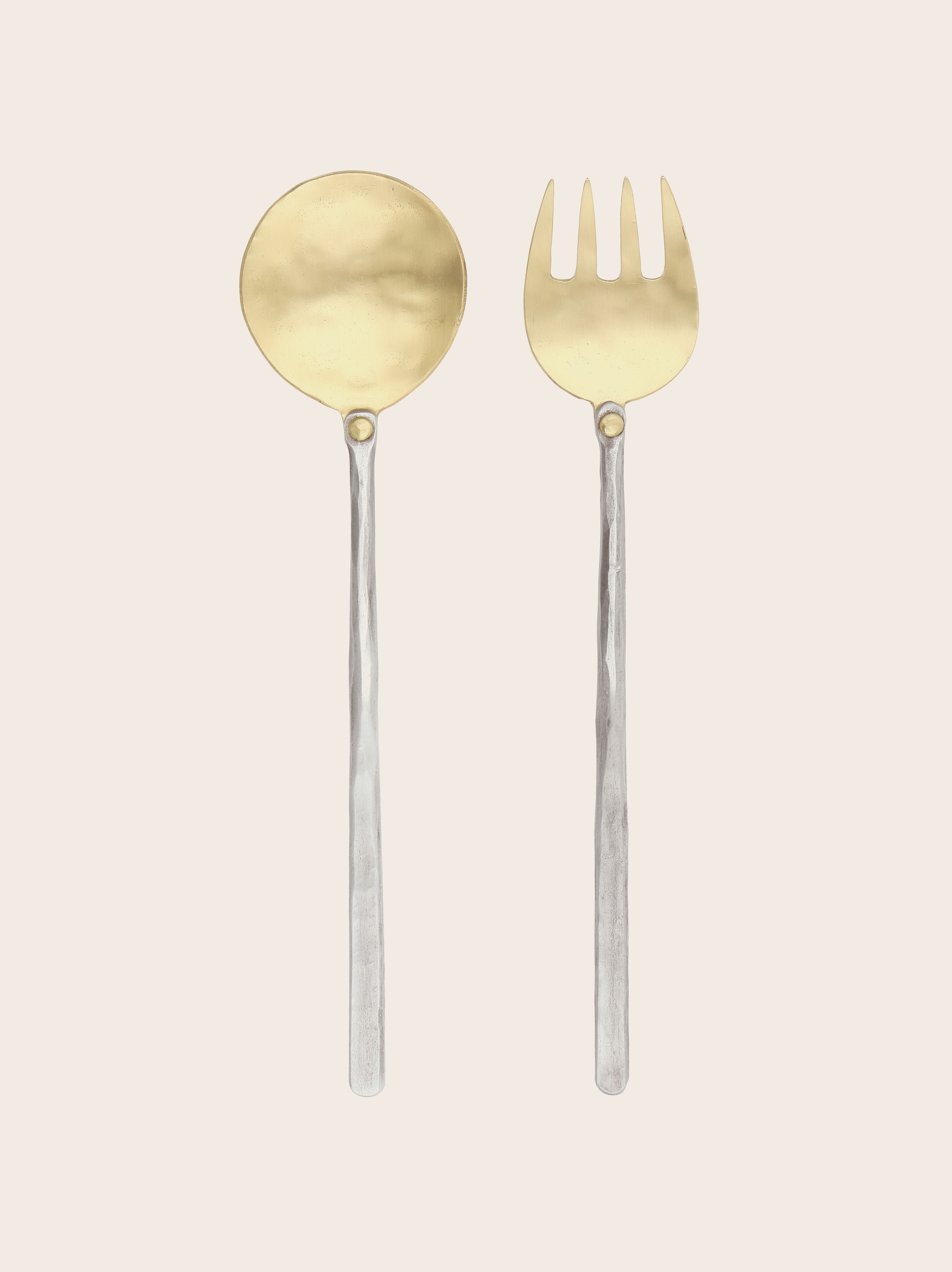 Oya Serving Spoon and Fork