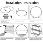 ADECO Wall Shelf Round Floating Shelves Sturdy Wood Metal Stand Decor