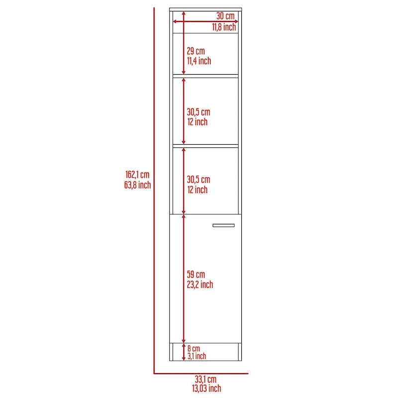 FM Furniture Kansas Linen Cabinet